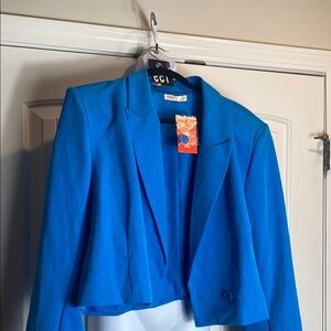 Elegant Blue Women's Blazer